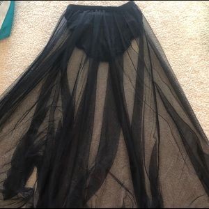 Sheer skirt